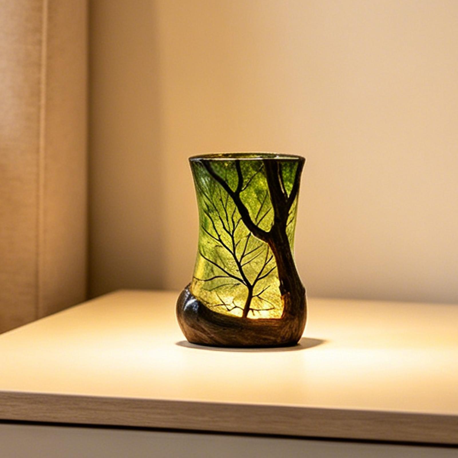 Desk Setup Decor - Lampka nocna na stolik, lampka leśna,