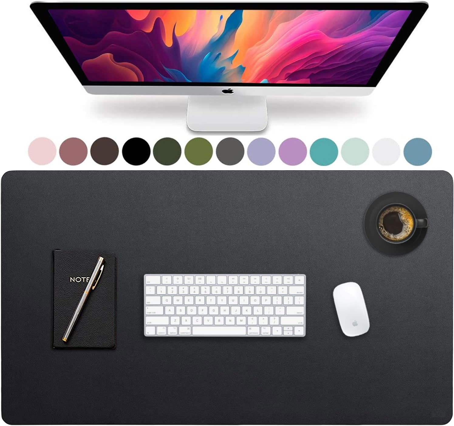 Desk Pad Leather Large - Duża skórzana podkładka na biurko, mata