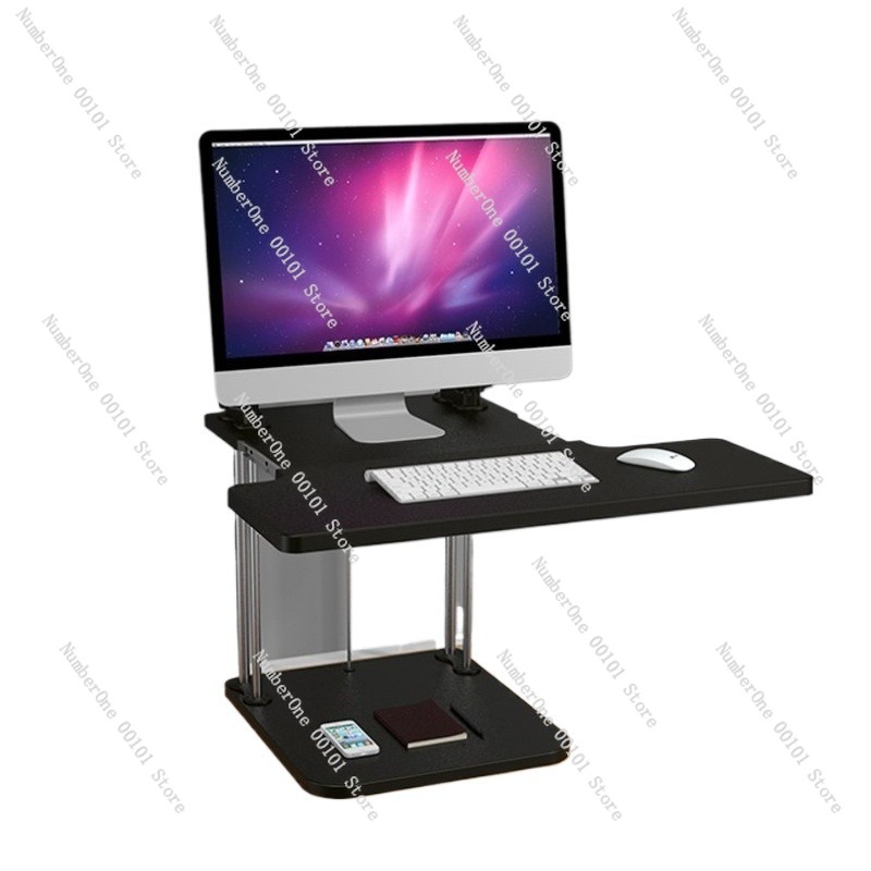 Desk Setup With Laptop And Monitor - Konwerter do biurka stojącego z regulacją