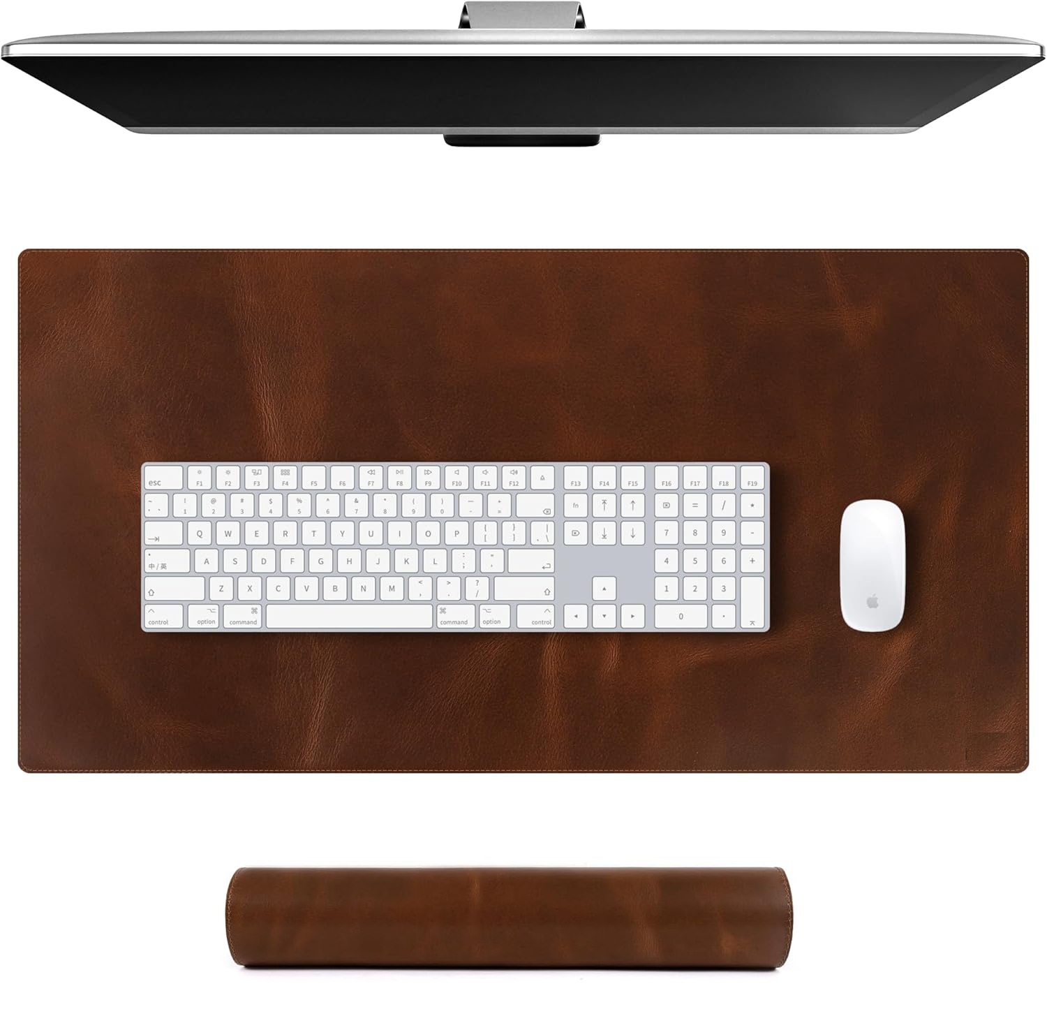 Desk Pad Leather Large - Skórzana podkładka na biurko, duża mata