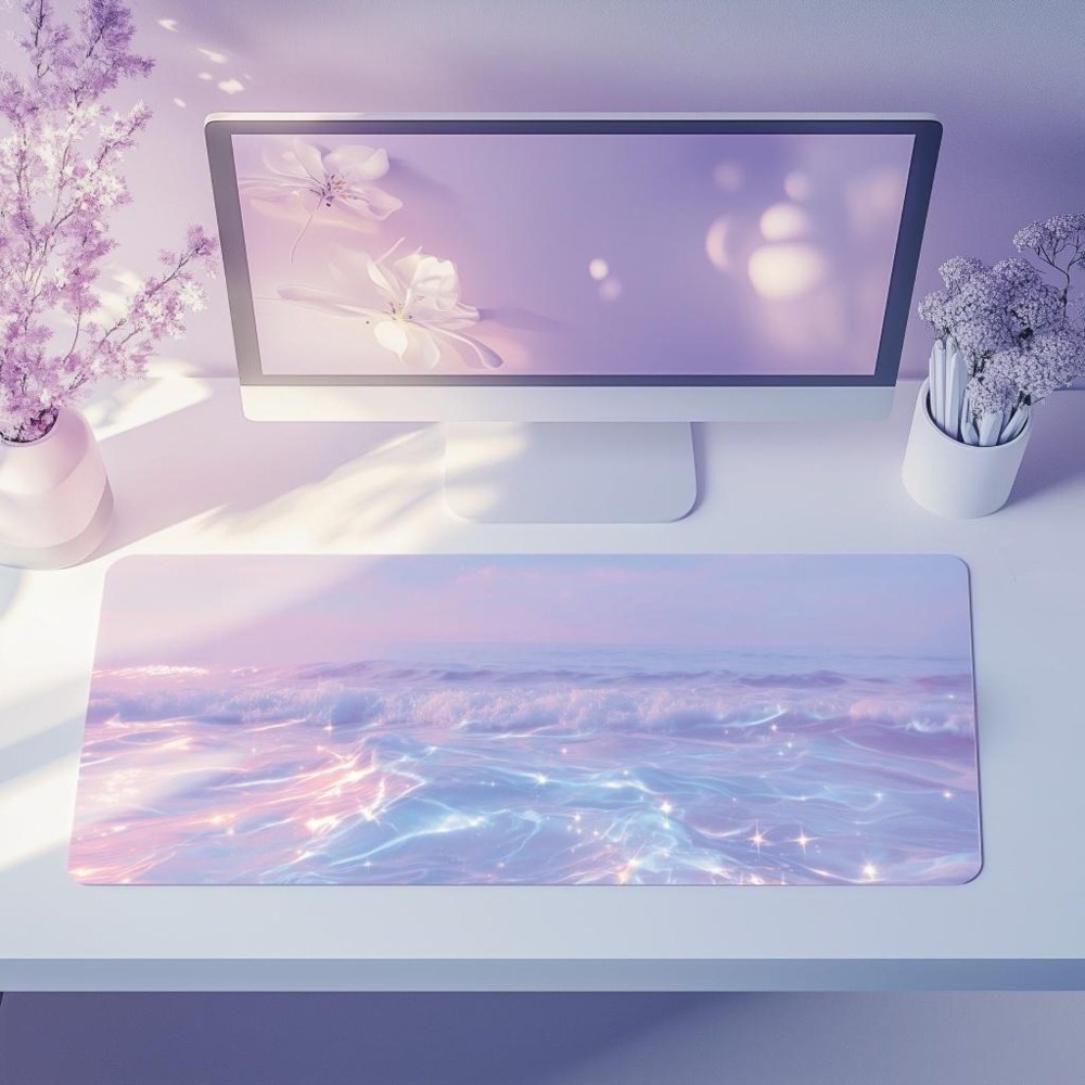 Desk Setup Accessories Aesthetic - Estetyczna Pastelowa Podkładka na Biurko dla
