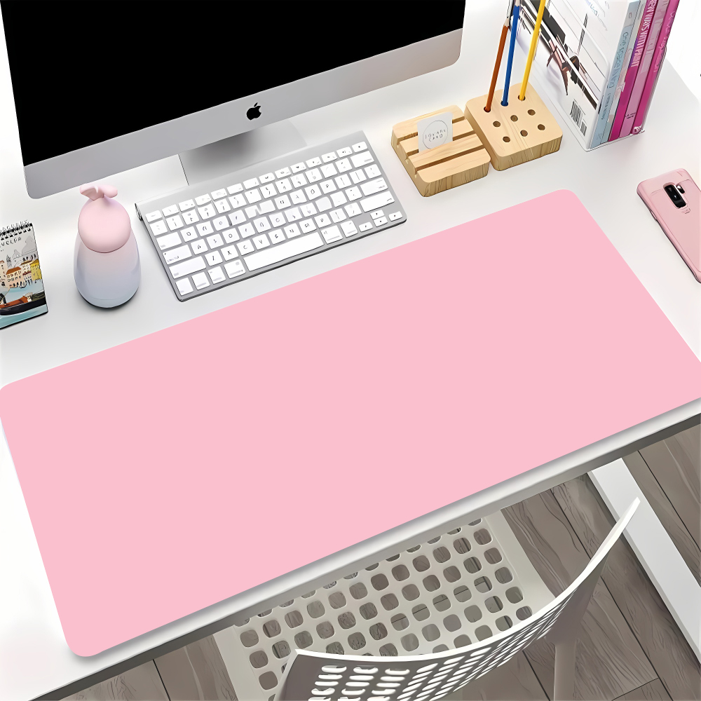 Desk Setup With Keyboard Tray - Jednokolorowa podkładka pod mysz do gier