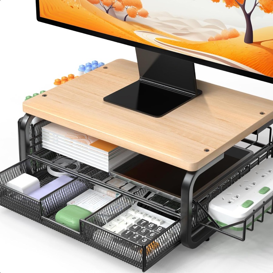 Monitor Riser Wood - Podstawka pod monitor z wysokiej jakości