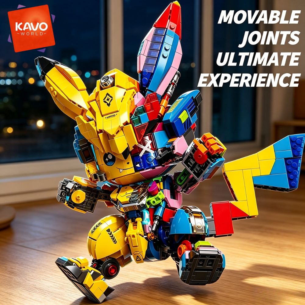 Desk Setup Enthusiast - KAVOWORLD 1505 elementów Mechaniczna Mysz Mecha