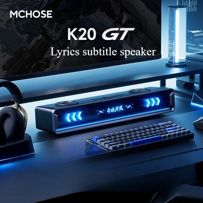 Speaker Desk Setup - Głośnik K20 GT z pełnym ekranem,