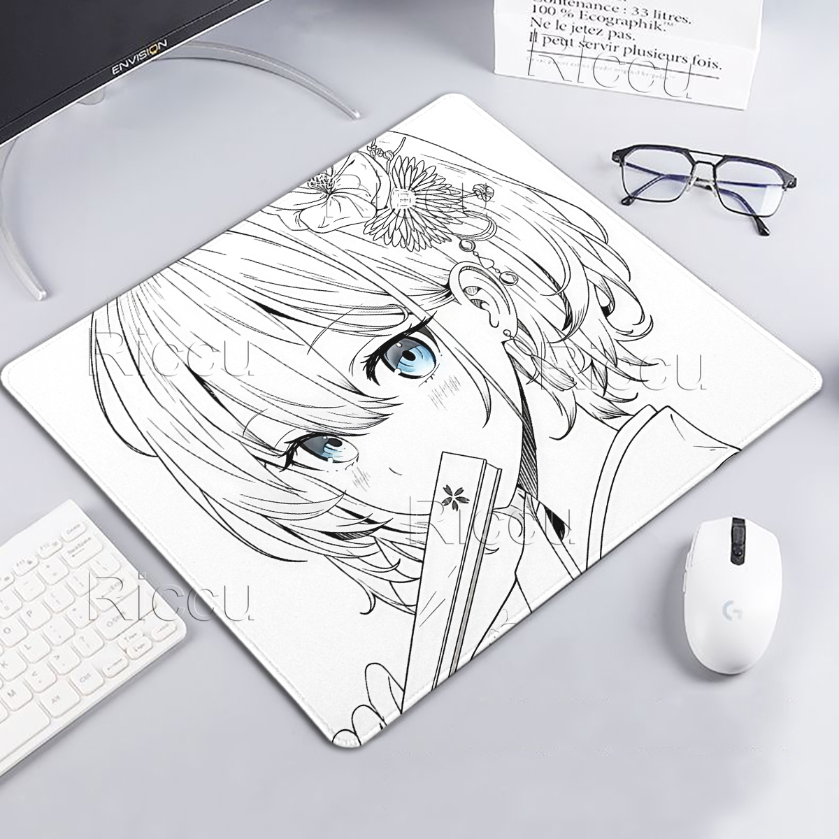 Desk Setup Accessories Aesthetic - Mała podkładka pod mysz z estetyką