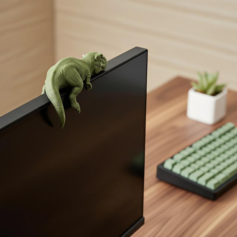 Śpiący Tyranozaur Rex - Ozdoba – Setup Desk Monitor recenzja i cena
