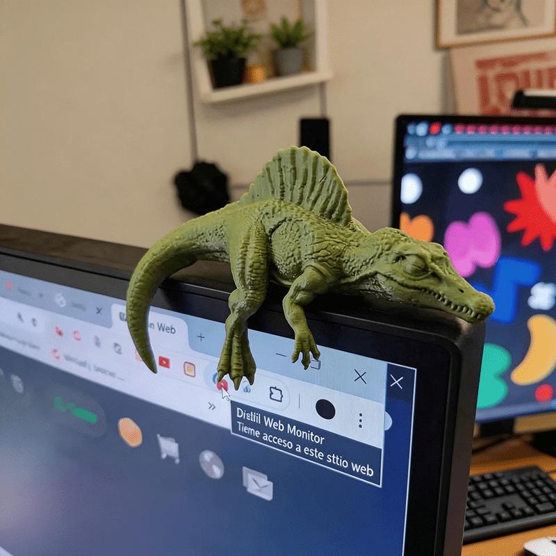 Śpiący Tyranozaur Rex - Ozdoba – Setup Desk Monitor recenzja i cena
