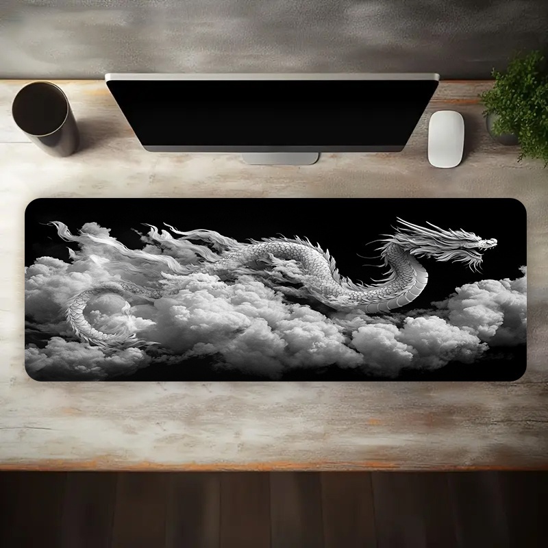 Czarno-biała podkładka pod mys – Desk Setup Pc And Laptop recenzja i cena