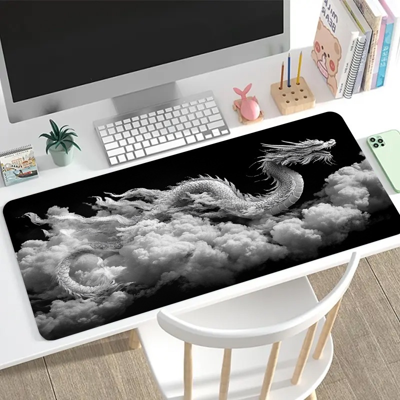 Czarno-biała podkładka pod mys – Desk Setup Pc And Laptop recenzja i cena