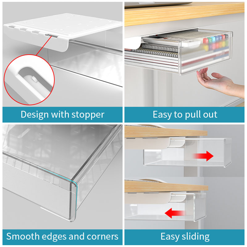 Ukryty system szuflad pod biur – Desk Setup For Studying recenzja i cena