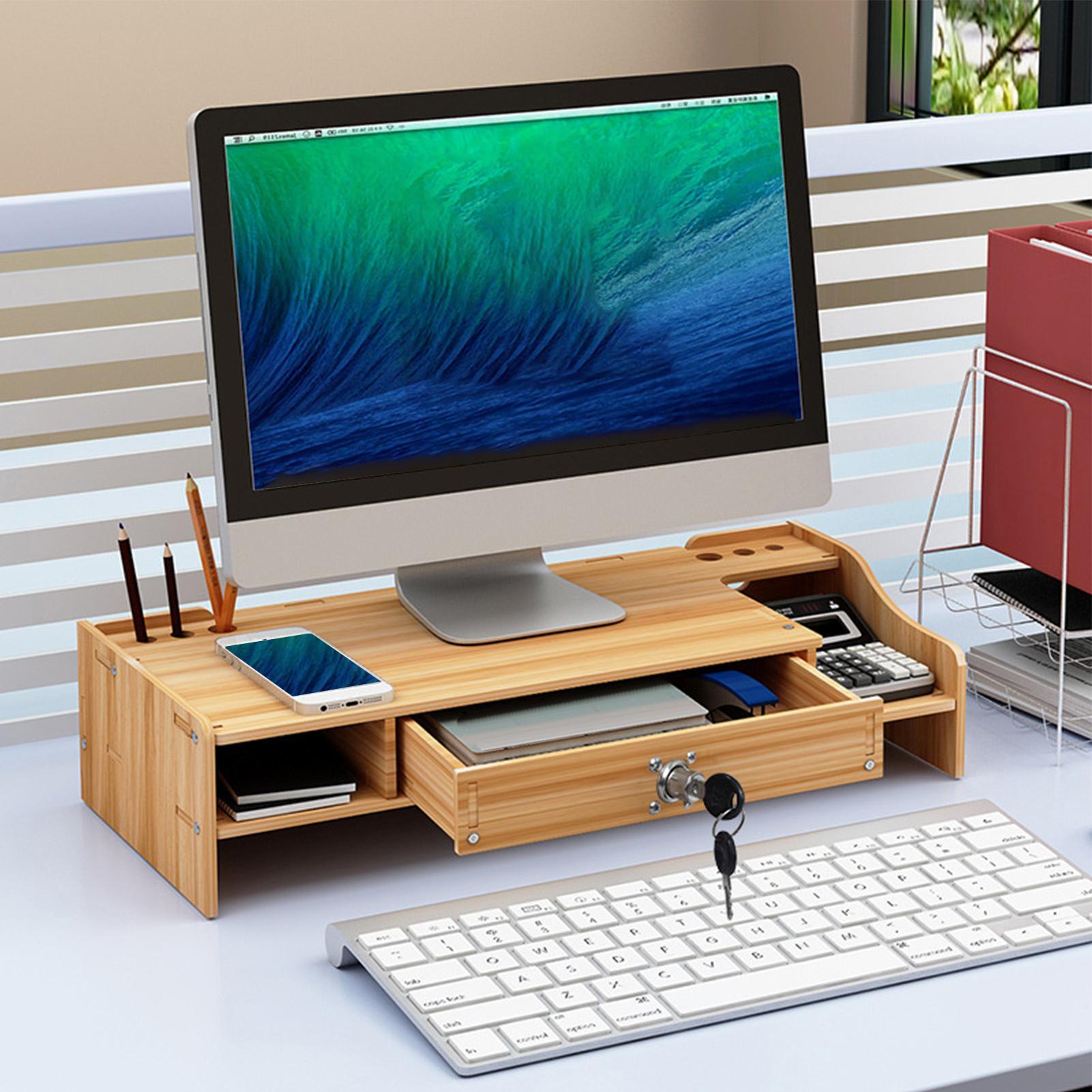 Stojak na monitor na biurko, d – Monitor Riser Wood recenzja i cena
