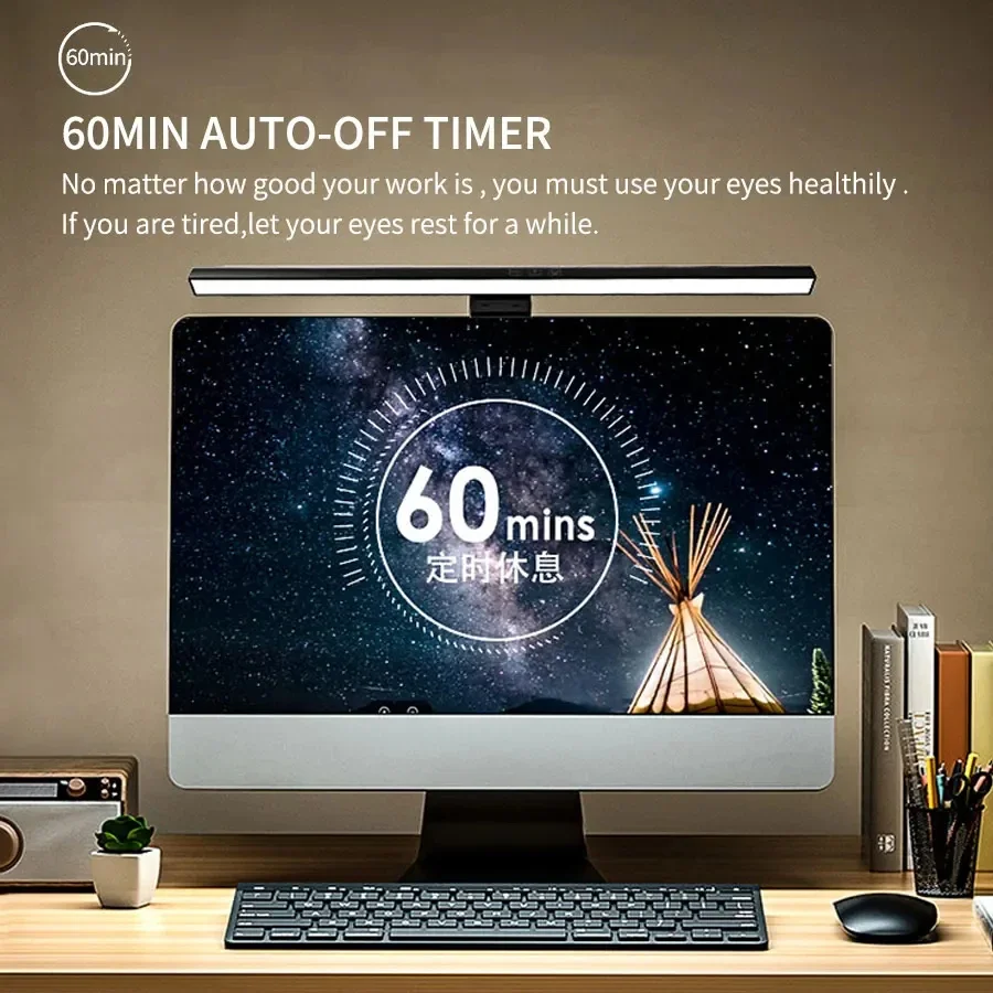 Lampa LED na monitor 33cm 50cm – Desk Setup No Computer recenzja i cena