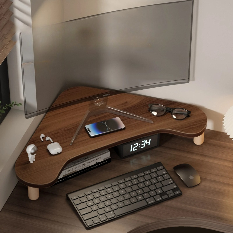 Narożny stojak na komputer, tr – Monitor Riser Wood recenzja i cena
