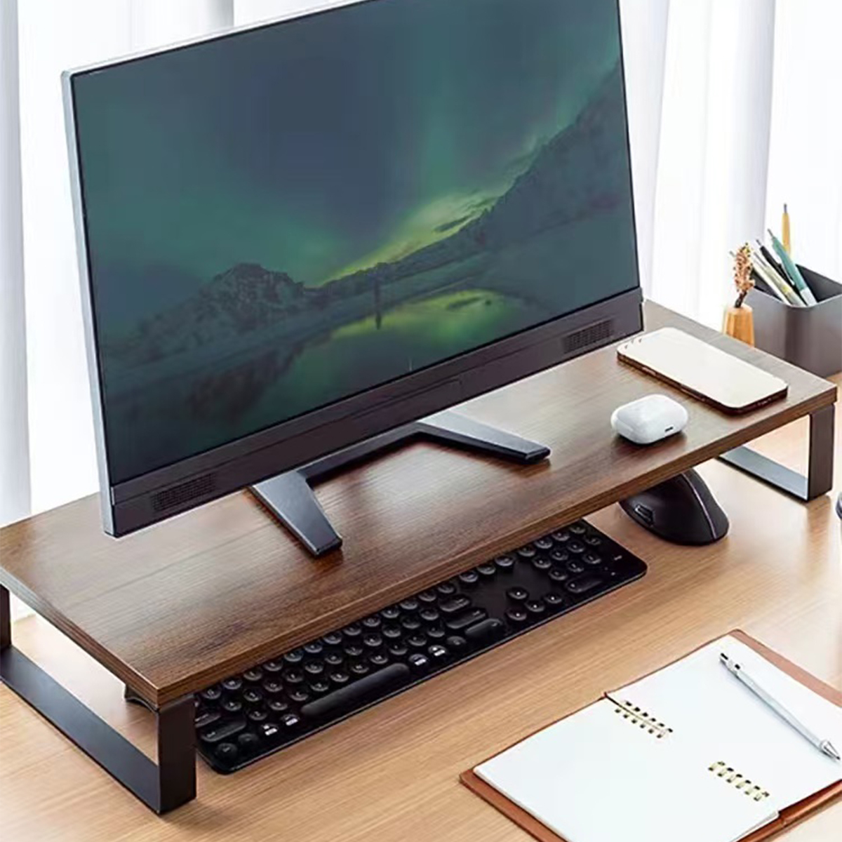 Drewniany podstawka pod monito – Monitor Riser Wood recenzja i cena