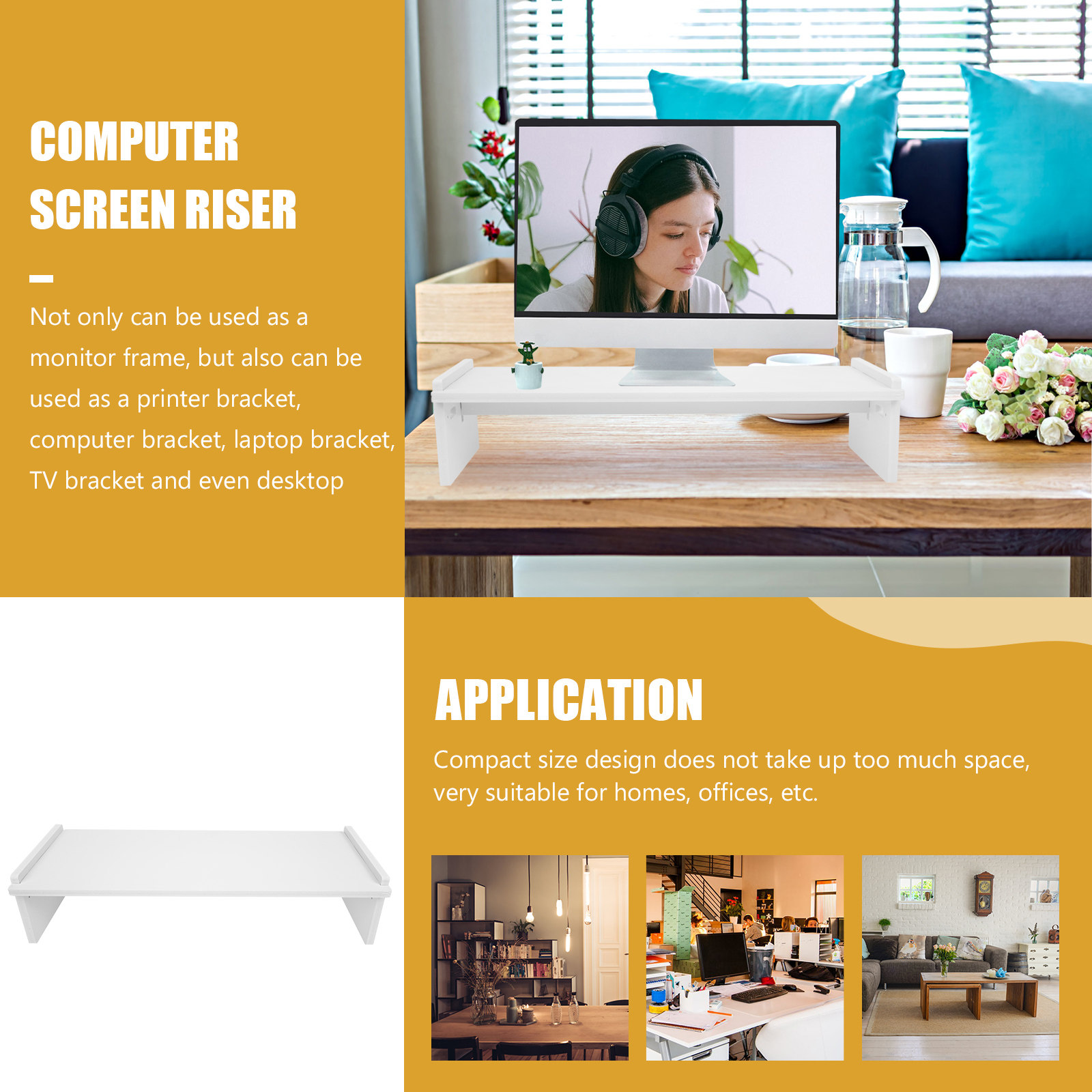 Drewniany stojak na monitor ko – Monitor Riser Wood recenzja i cena