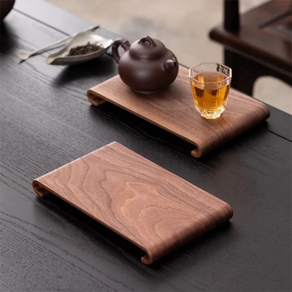 Drewniana taca na kawę i herba – Desk Setup At Home recenzja i cena