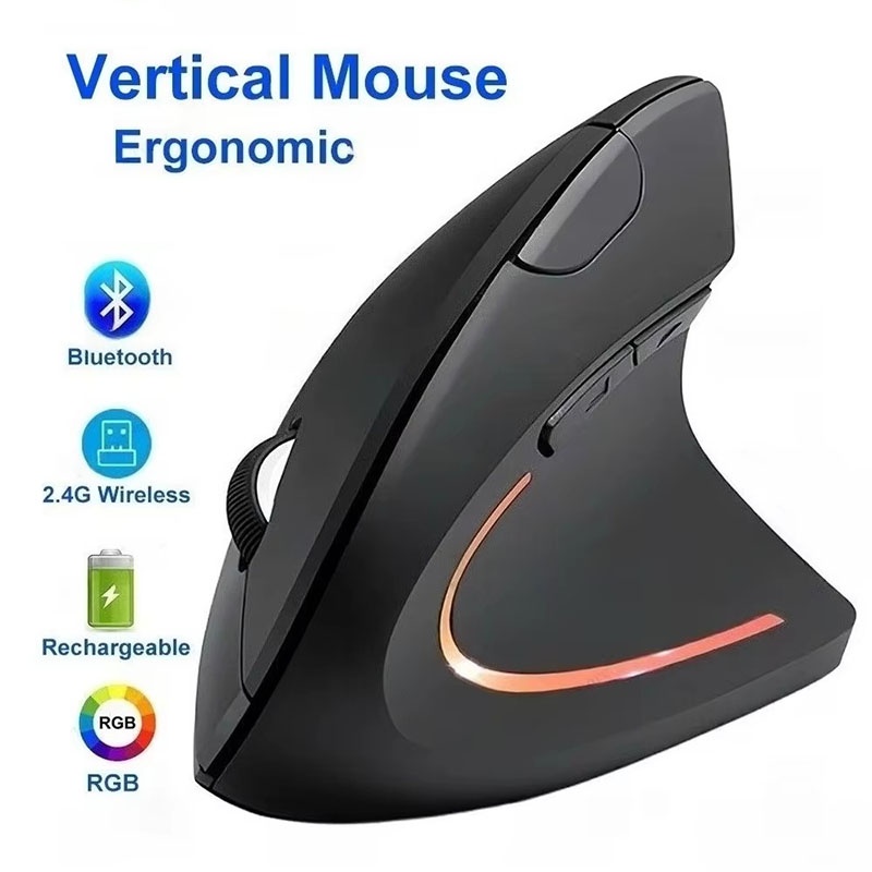 Ergonomiczna pionowa mysz 2.4G – Desk Setup For Studying recenzja i cena