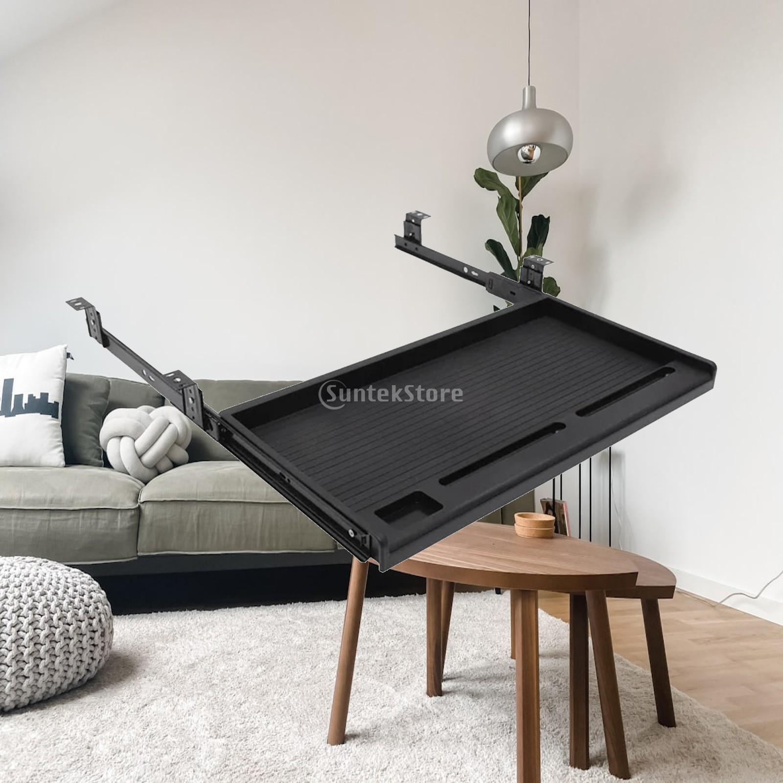 Wysuwana półka na klawiaturę p – Desk Setup With Keyboard Tray recenzja i cena