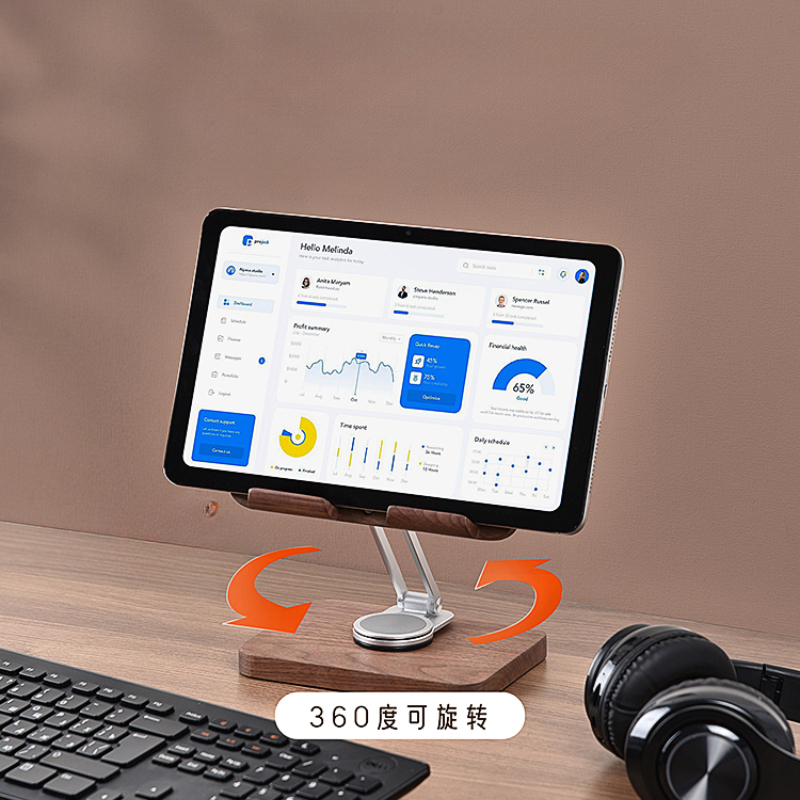 Stojak na iPada z czarnego orz – Desk Setup For Studying recenzja i cena