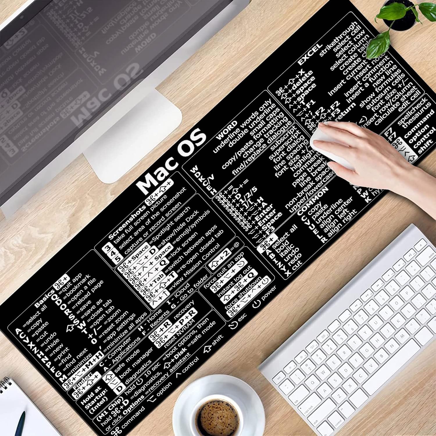 Skróty klawiszowe Mac OS, Podk – Desk Setup Mac recenzja i cena