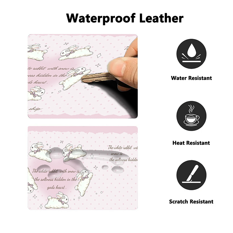 Różowa podkładka na biurko z m – Desk Pad Leather Large recenzja i cena