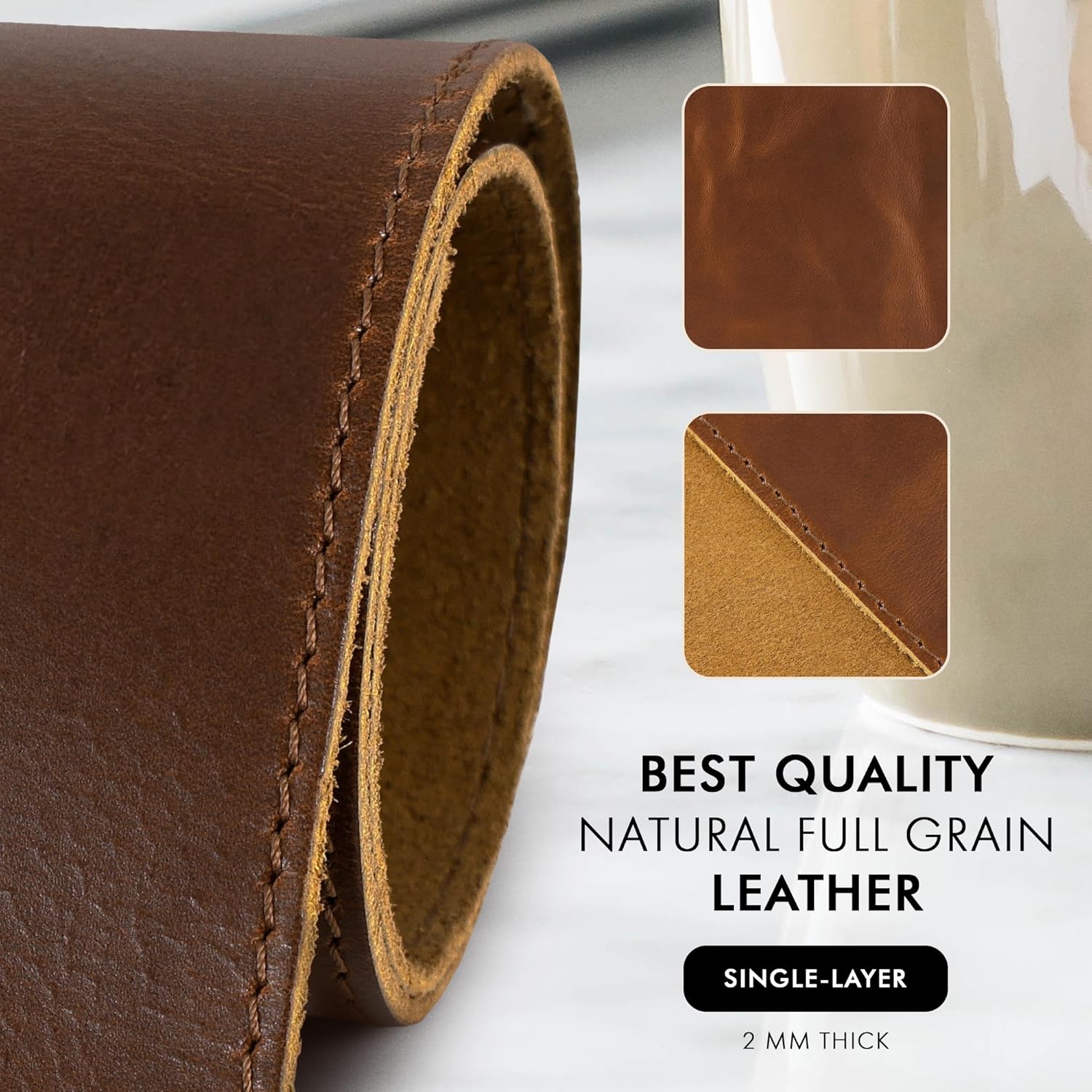 Skórzana podkładka na biurko,  – Desk Pad Leather Large recenzja i cena
