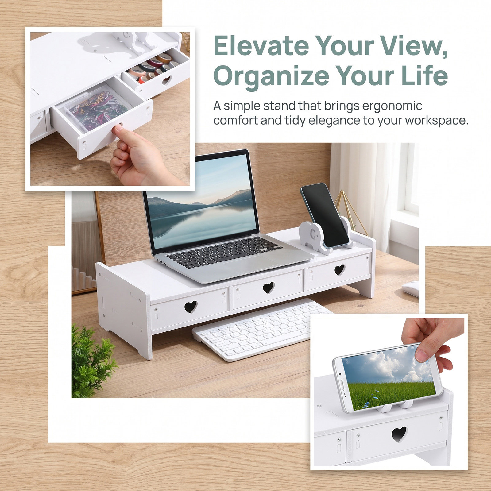 Podstawka pod monitor z miejsc – Monitor Riser Wood recenzja i cena