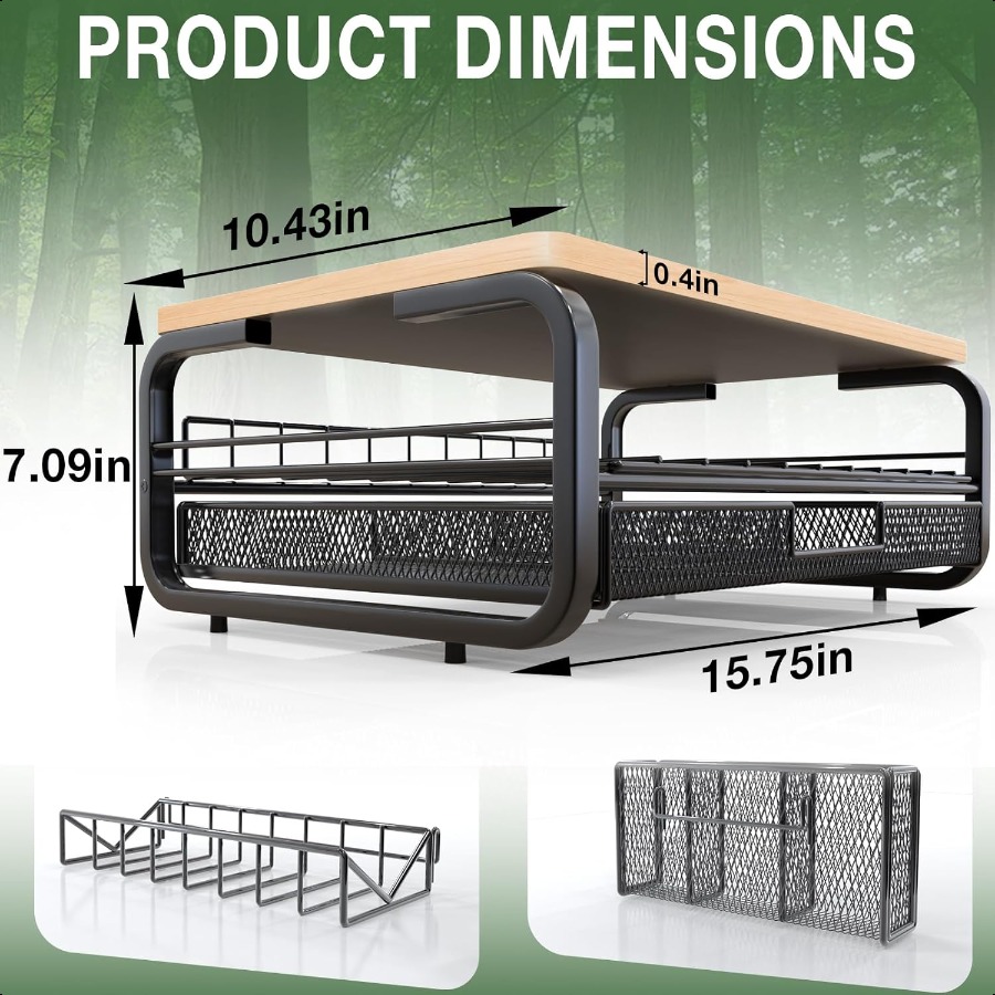 Podstawka pod monitor z wysoki – Monitor Riser Wood recenzja i cena