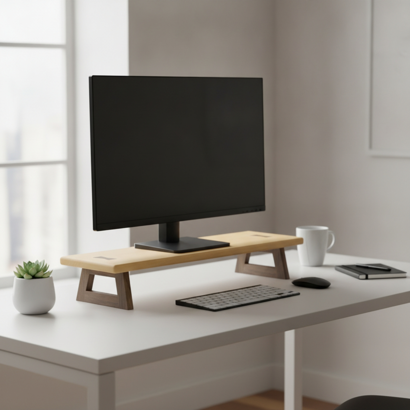 Podstawka pod monitor z drewni – Monitor Riser Wood recenzja i cena
