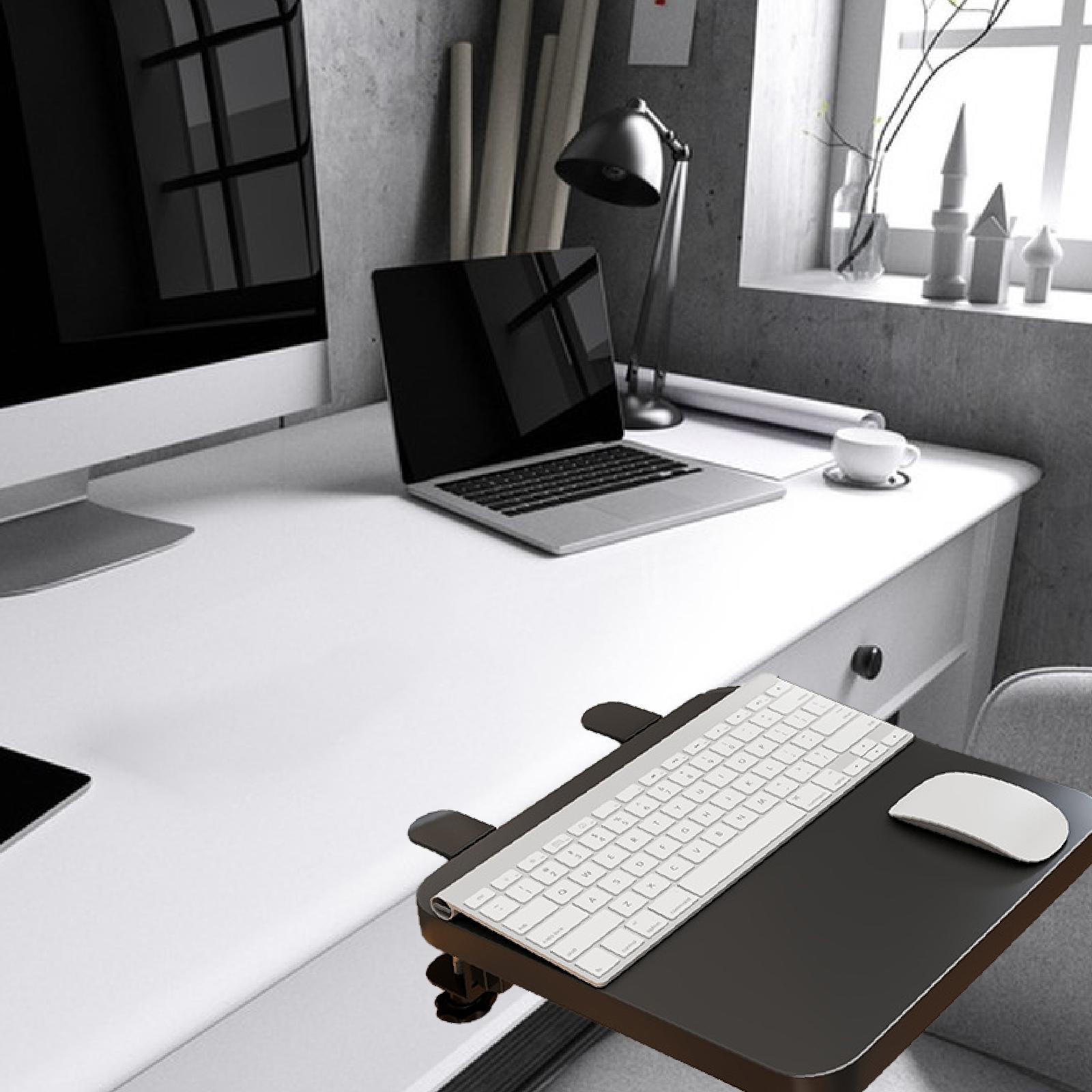 Regulowana, składana tacka do  – Desk Setup With Keyboard Tray recenzja i cena
