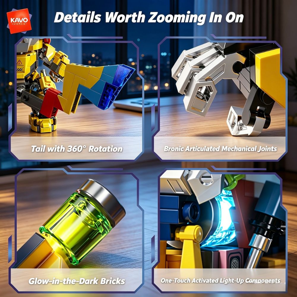 KAVOWORLD 1505 elementów Mecha – Desk Setup Enthusiast recenzja i cena