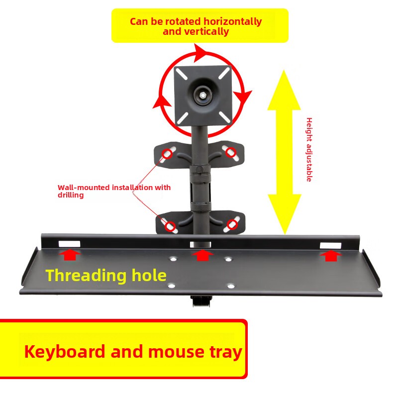 Regulowana ścienna półka na kl – Desk Setup With Keyboard Tray recenzja i cena