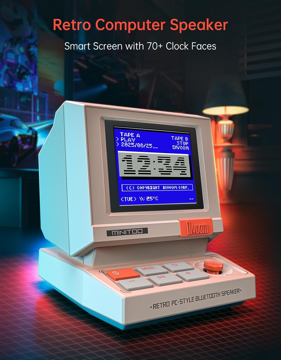 Mini głośnik w stylu retro PC  – Speaker Desk Setup recenzja i cena