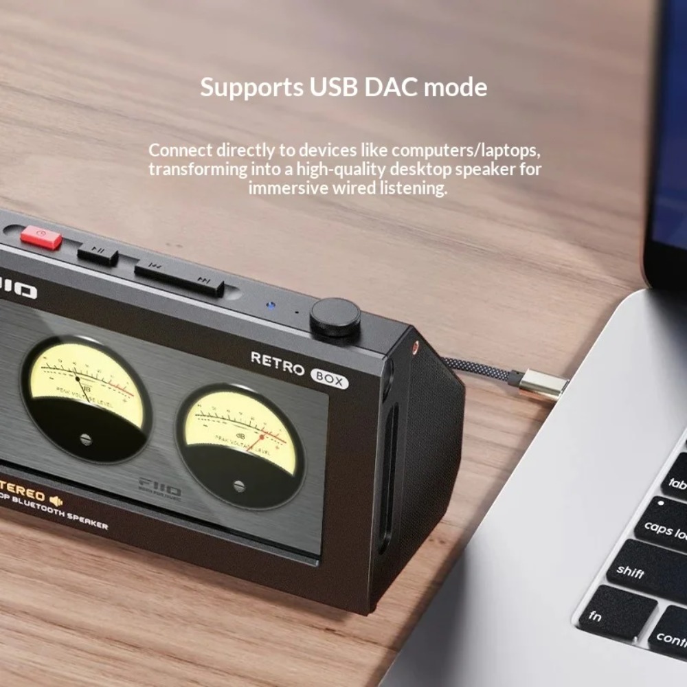 FiiO RETRO BOX Głośnik Bluetoo – Speaker Desk Setup recenzja i cena