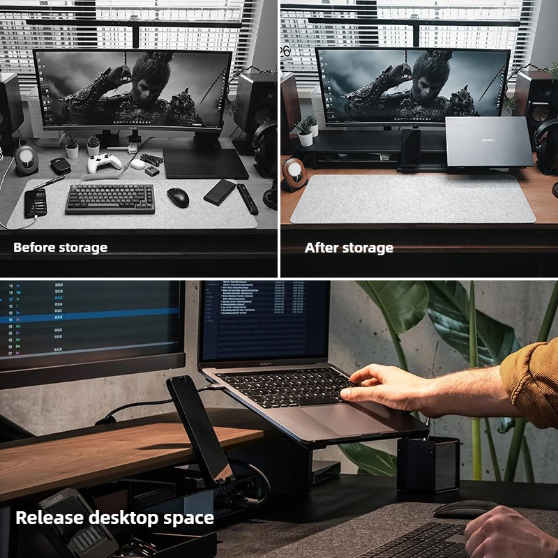 Modułowy podstawka pod monitor – Desk Setup With Laptop And Monitor recenzja i cena