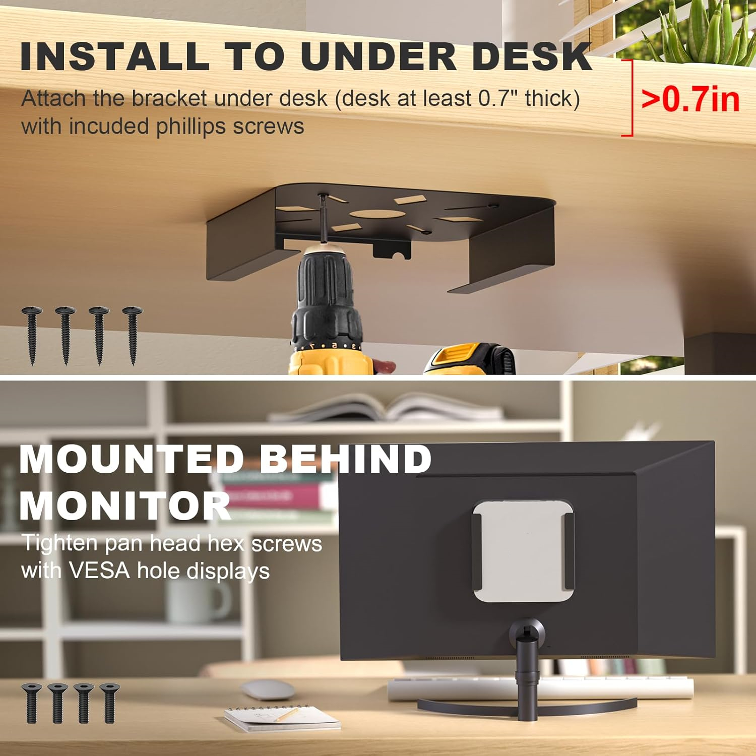 Aluminiowy uchwyt biurkowy ze  – Desk Setup Mac recenzja i cena