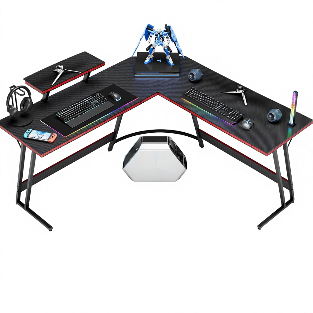 Regulowane biurko gamingowe w  – Setup Desk Monitor recenzja i cena