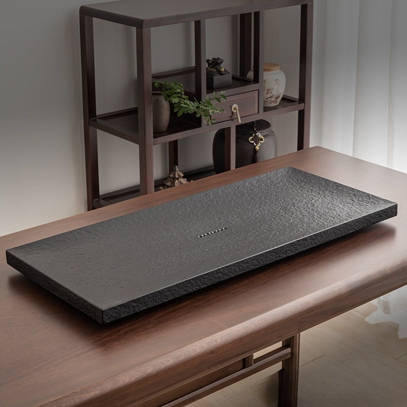 Naturalna czarna kamienna taca – Desk Setup At Home recenzja i cena