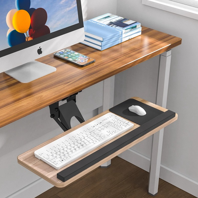 Ergonomiczna podkładka pod kla – Desk Setup With Keyboard Tray recenzja i cena