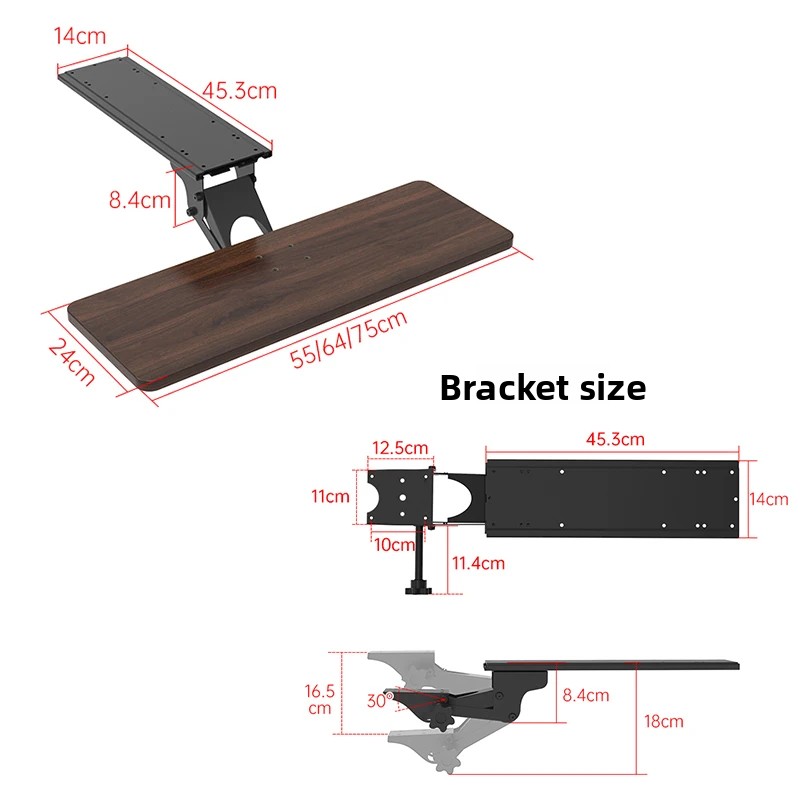 Ergonomiczna podkładka pod kla – Desk Setup With Keyboard Tray recenzja i cena