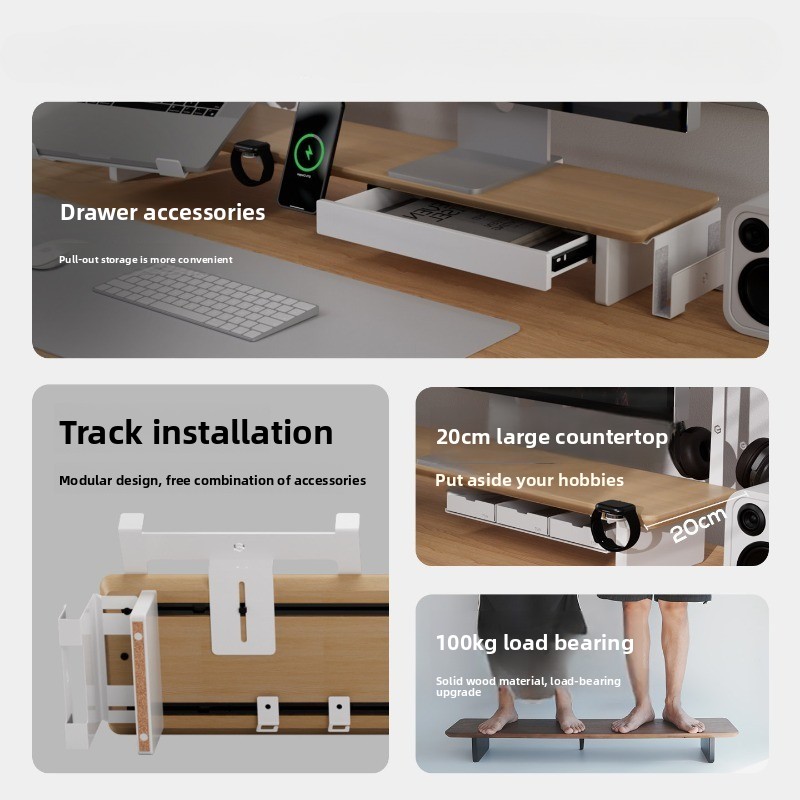 Nowoczesny stojak na monitor z – Monitor Riser Wood recenzja i cena