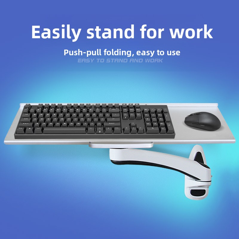 Przemysłowa, montowana na ścia – Desk Setup With Keyboard Tray recenzja i cena