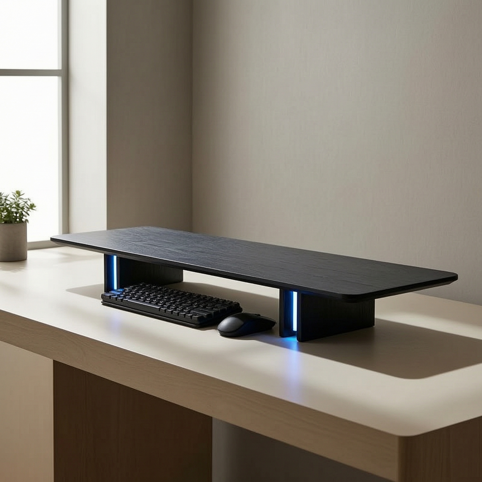 Podstawka pod monitor z oświet – Monitor Riser Wood recenzja i cena