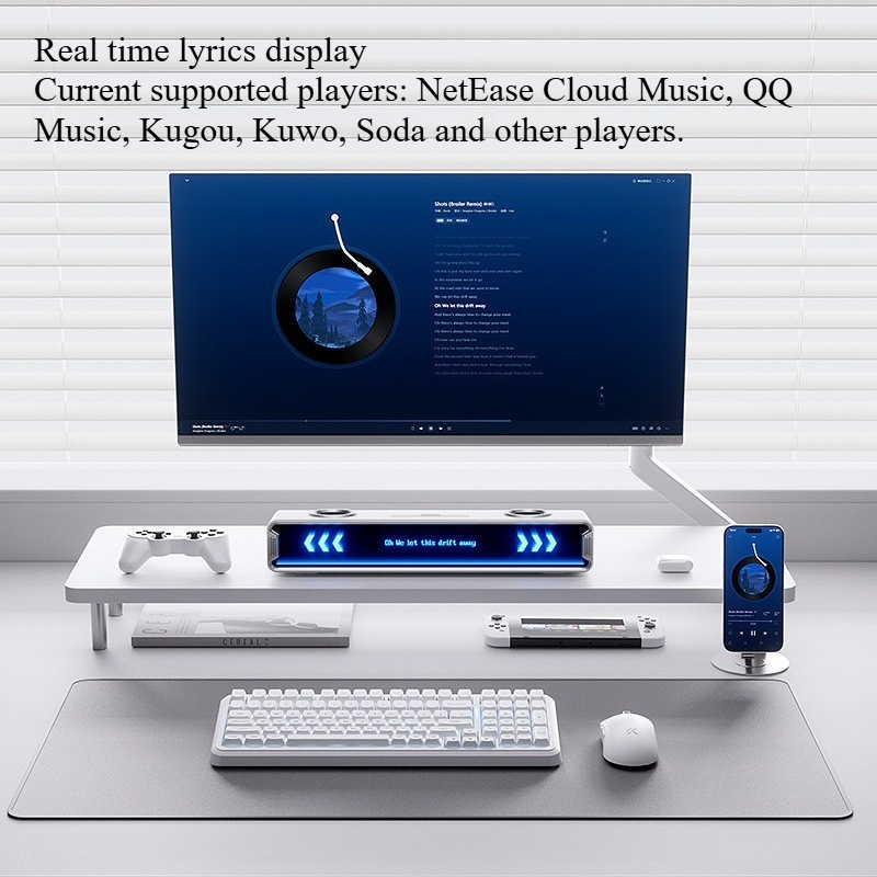 Głośnik K20 GT z pełnym ekrane – Speaker Desk Setup recenzja i cena