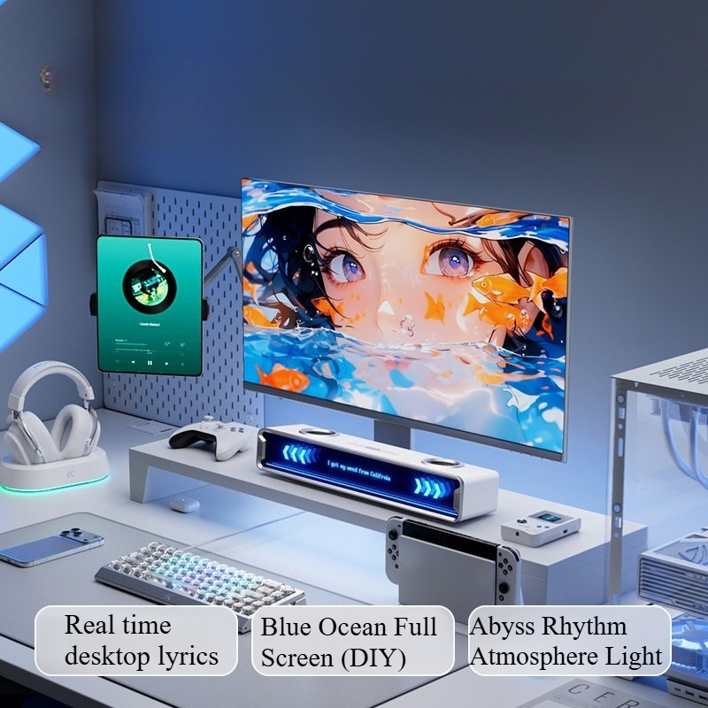 Głośnik K20 GT z pełnym ekrane – Speaker Desk Setup recenzja i cena