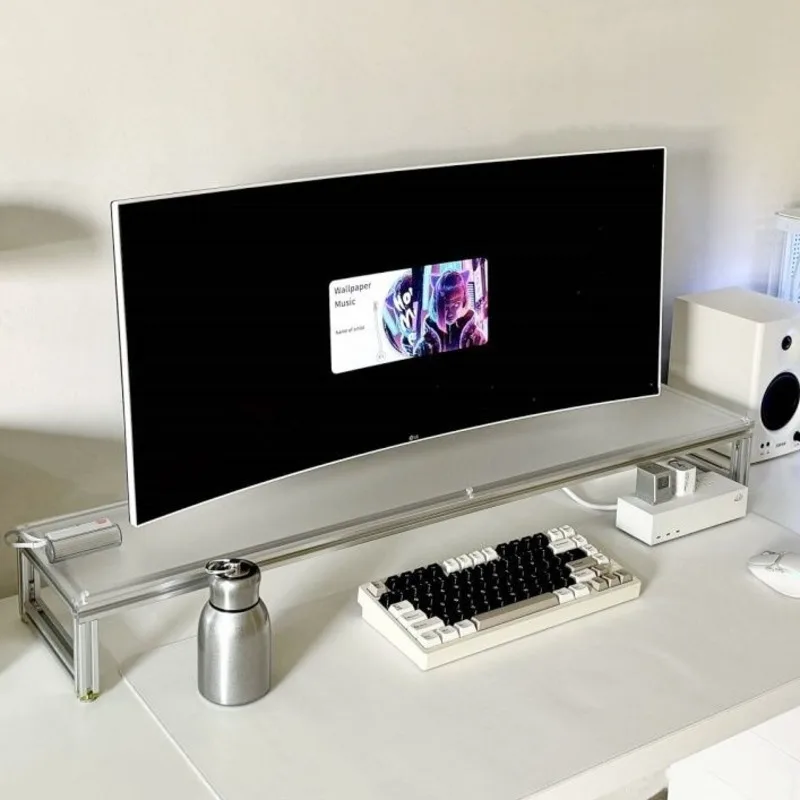 Aluminiowy Stojak na Monitor A – Desk Setup With Laptop And Monitor recenzja i cena