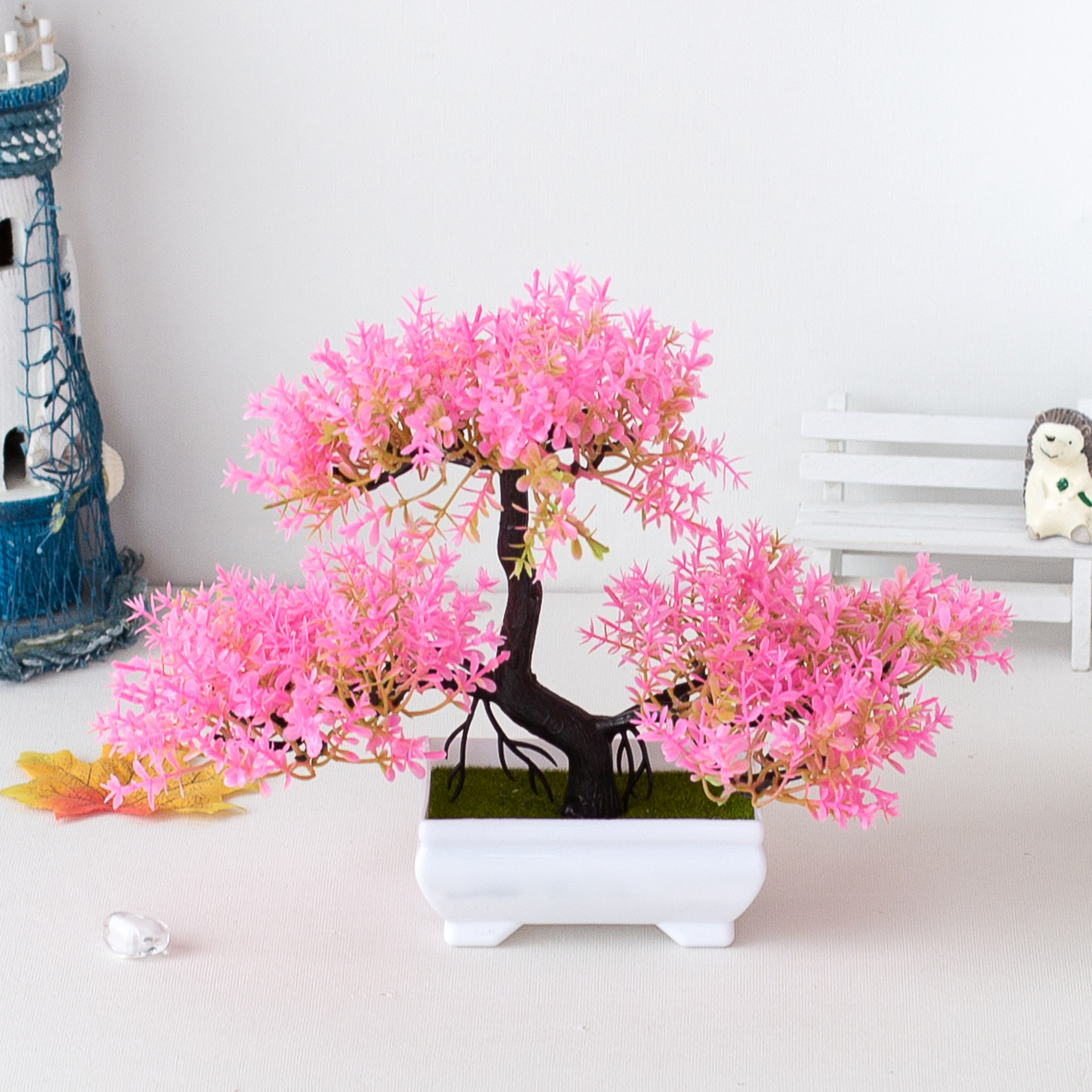 Sztuczne rośliny Bonsai Fałszy – Desk Setup At Home recenzja i cena