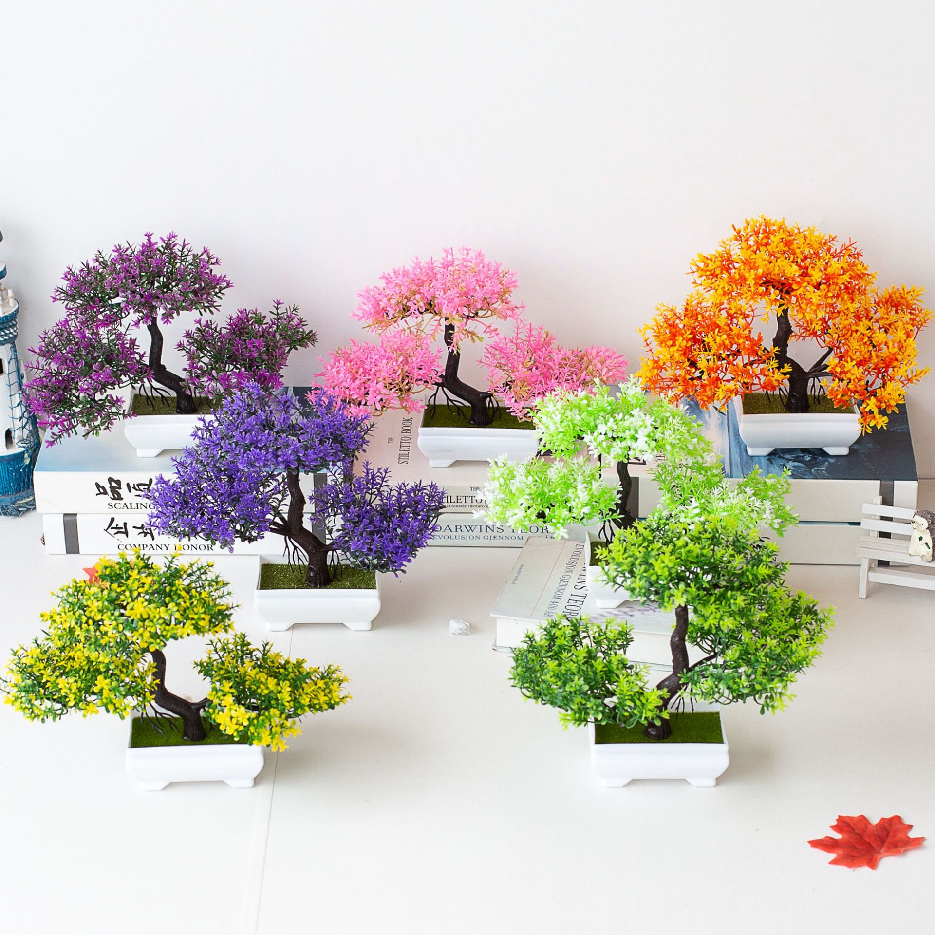 Sztuczne rośliny Bonsai Fałszy – Desk Setup At Home recenzja i cena