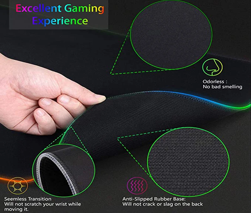 Podkładka pod mysz RGB XXL HD  – Desk Setup Pc And Laptop recenzja i cena